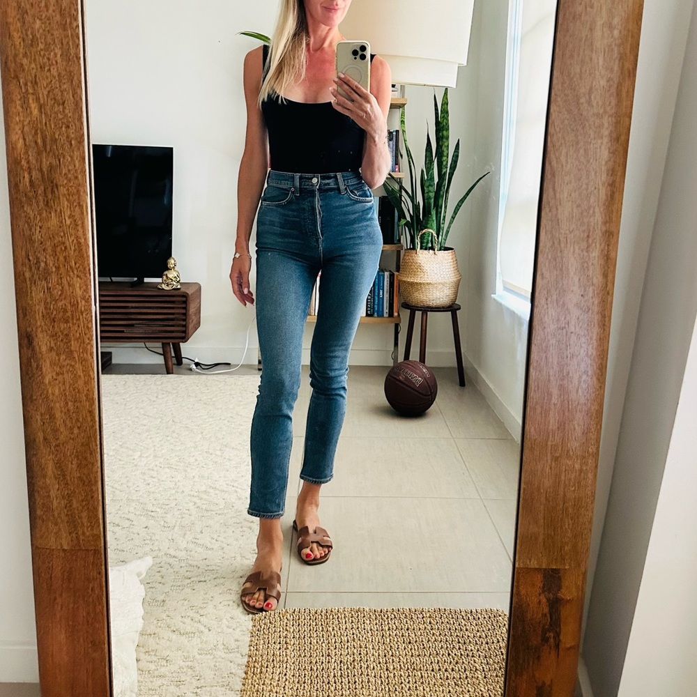 GRLFRND The Piper Super High Rise Stretch Slim Crop